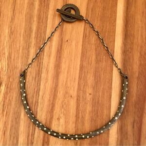 reBel Designs | Crystal Burnished Metal Neck Cuff